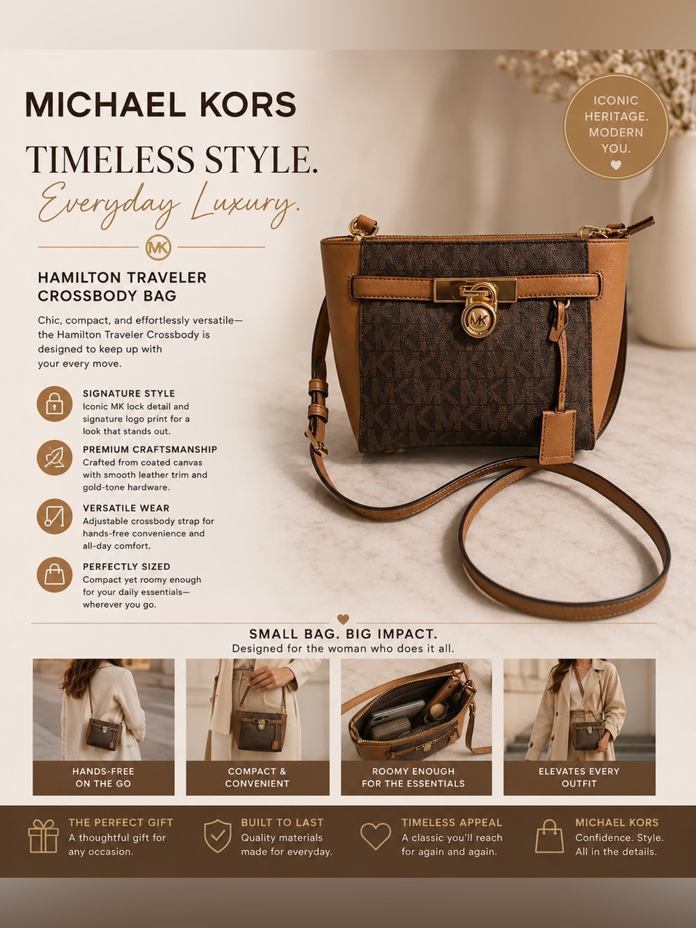 Michael Kors Hamilton Traveler Crossbody